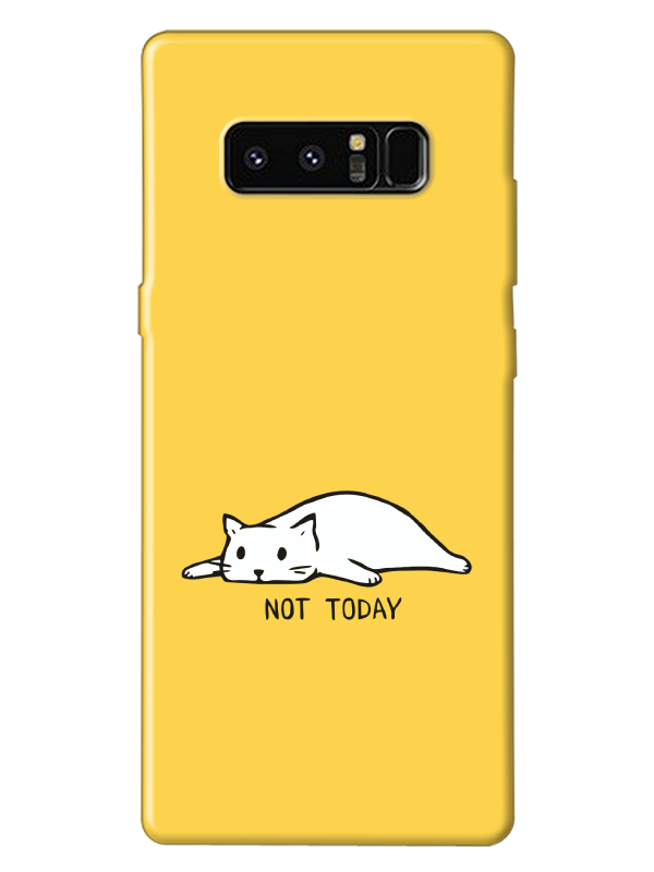 Samsung%20Note%208%20Not%20Today%20Kedi%20Sarı%20Telefon%20Kılıfı