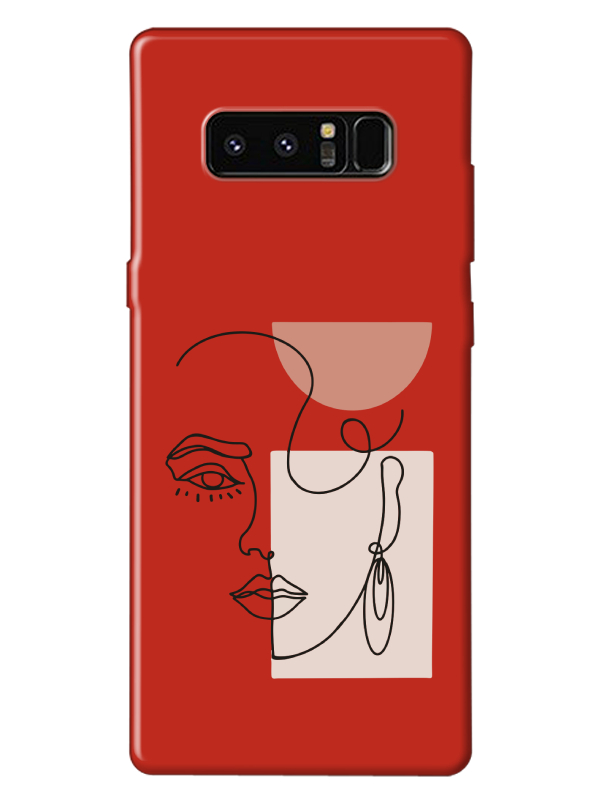 Samsung%20Note%208%20Women%20Art%20Kırmızı%20Telefon%20Kılıfı