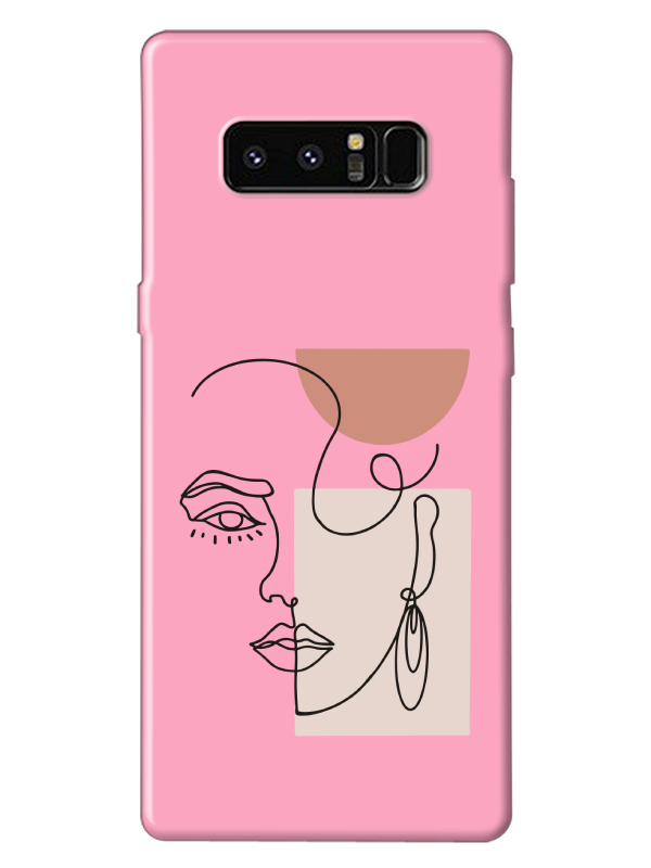 Samsung%20Note%208%20Women%20Art%20Pembe%20Telefon%20Kılıfı