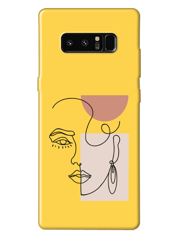 Samsung%20Note%208%20Women%20Art%20Sarı%20Telefon%20Kılıfı