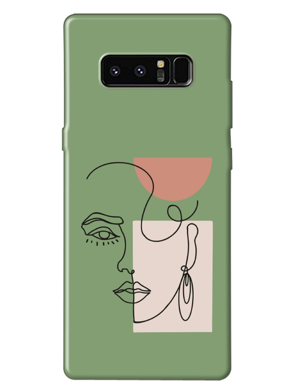 Samsung%20Note%208%20Women%20Art%20Yeşil%20Telefon%20Kılıfı