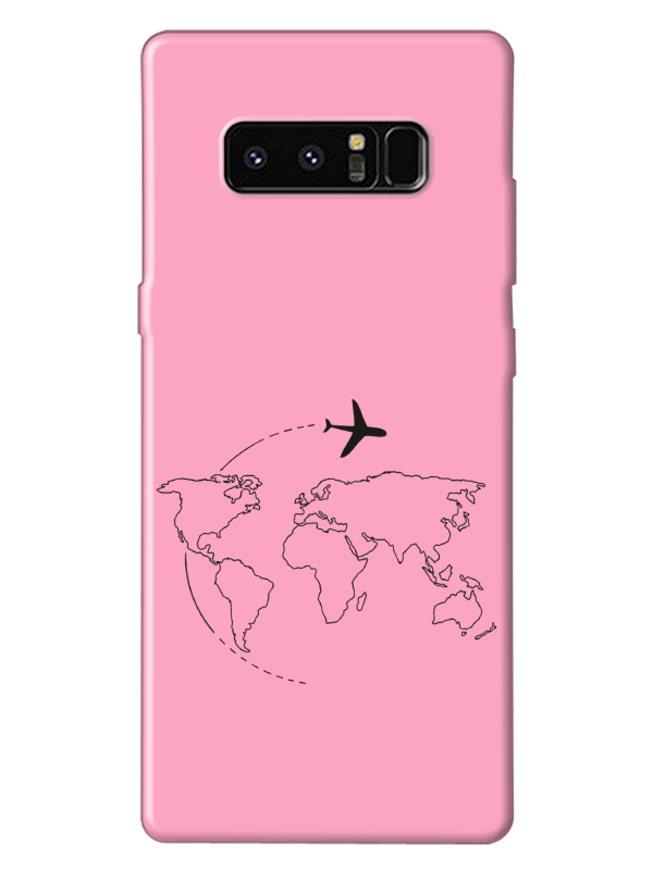 Samsung%20Note%208Face%20Art%20Pembe%20Telefon%20Kılıfı