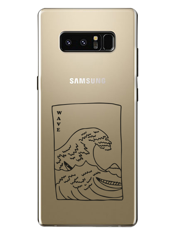 Samsung%20Note%208%20Kanagawa%20Wave%20Şeffaf%20Telefon%20Kılıfı