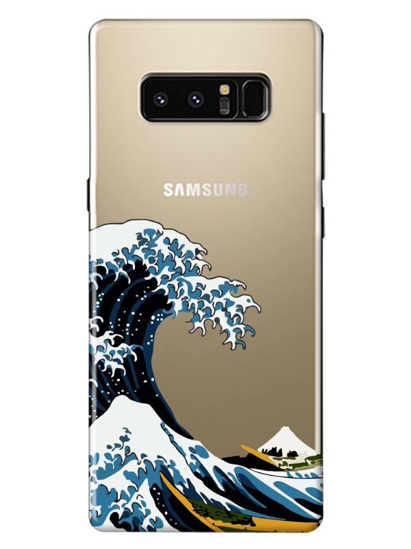 Samsung%20Note%208%20Kanagawa%20Şeffaf%20Telefon%20Kılıfı