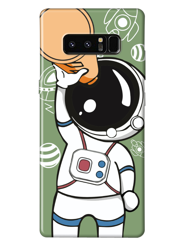 Samsung%20Note%208%20Astronot%20Yeşil%20Telefon%20Kılıfı