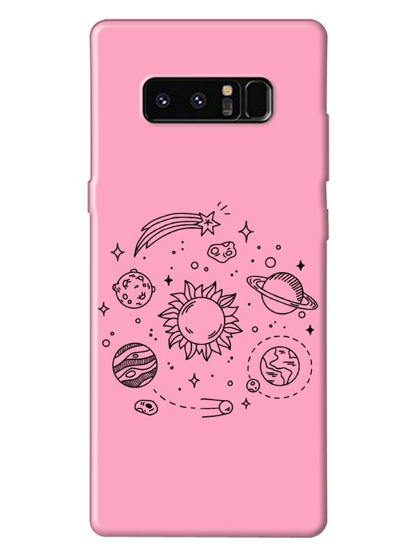 Samsung%20Note%208%20Gezegen%20Pembe%20Telefon%20Kılıfı