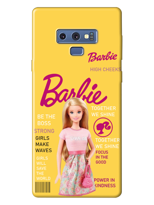 Samsung%20Note%209%20Barbie%20Sarı%20Telefon%20Kılıfı