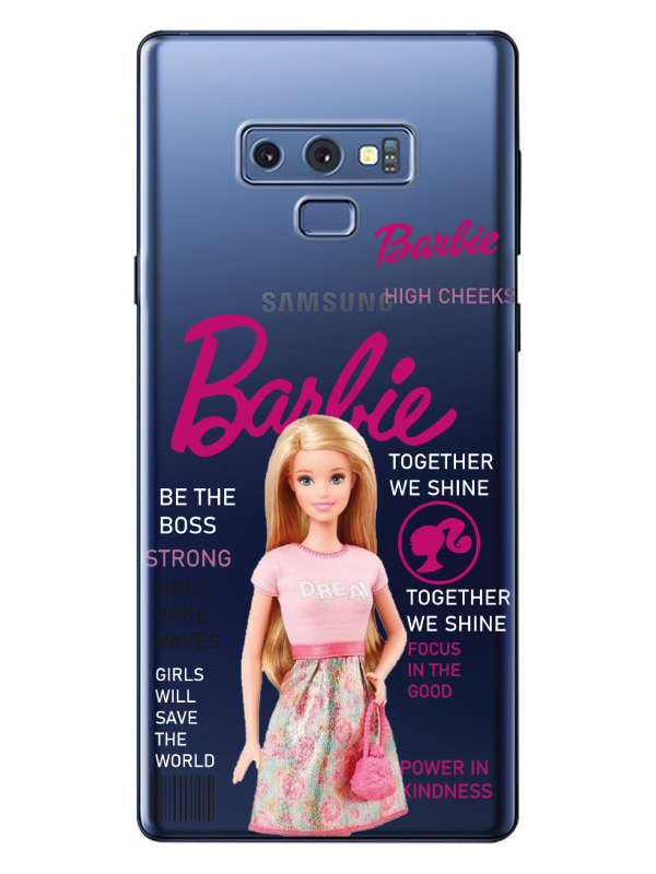 Samsung%20Note%209%20Barbie%20Şeffaf%20Telefon%20Kılıfı