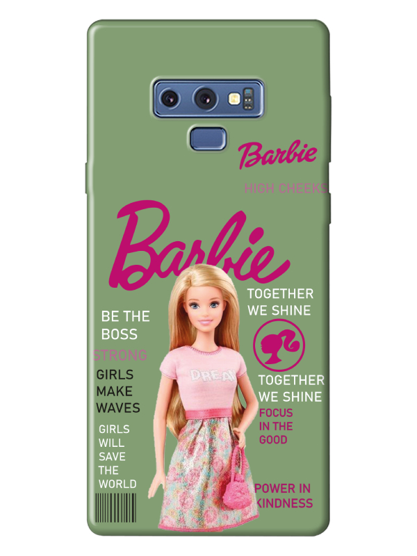 Samsung%20Note%209%20Barbie%20Yeşil%20Telefon%20Kılıfı