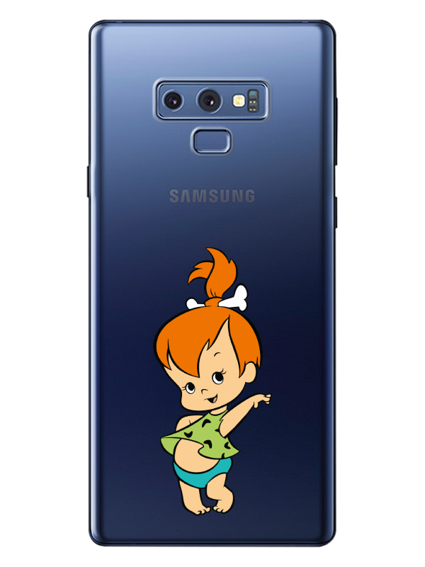 Samsung%20Note%209%20Taş%20Devri%20Kız%20Bebek%20Şeffaf%20Telefon%20Kılıfı