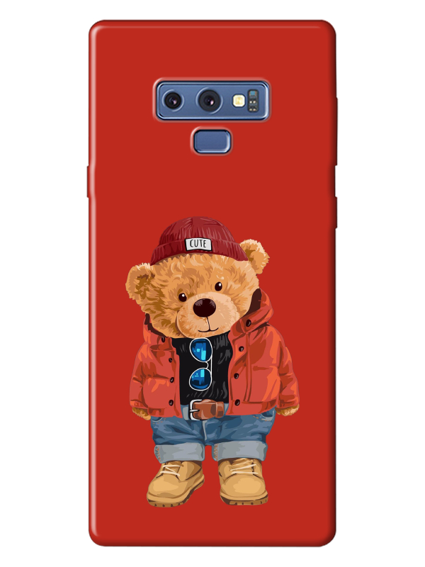 Samsung%20Note%209%20Teddy%20Bear%20Kırmızı%20Telefon%20Kılıfı