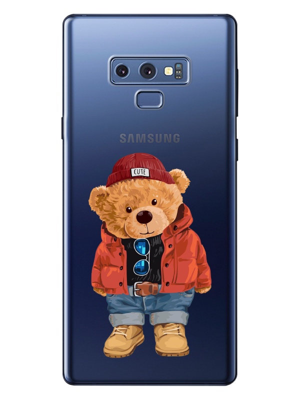 Samsung%20Note%209%20Teddy%20Bear%20Şeffaf%20Telefon%20Kılıfı