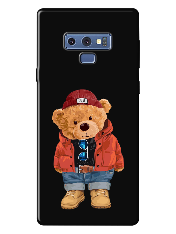 Samsung%20Note%209%20Teddy%20Bear%20Siyah%20Telefon%20Kılıfı