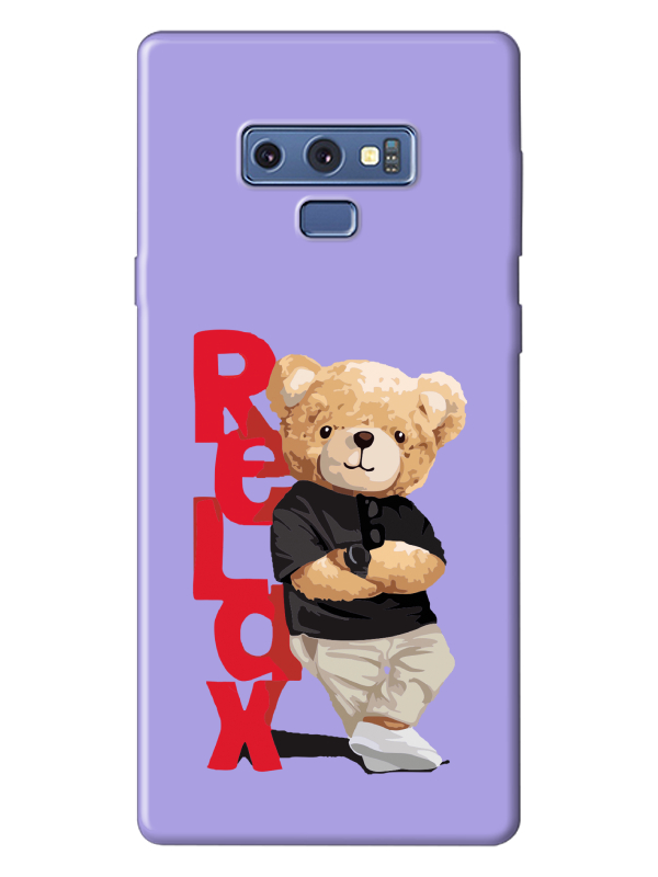 Samsung%20Note%209%20Teddy%20Bear%20Relax%20Lila%20Telefon%20Kılıfı