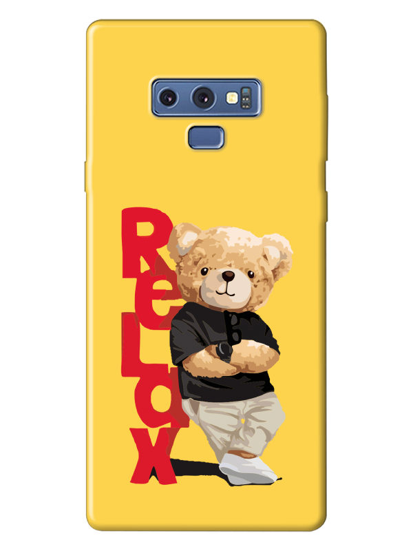 Samsung%20Note%209%20Teddy%20Bear%20Relax%20Sarı%20Telefon%20Kılıfı