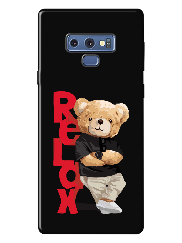 Samsung%20Note%209%20Teddy%20Bear%20Relax%20Siyah%20Telefon%20Kılıfı