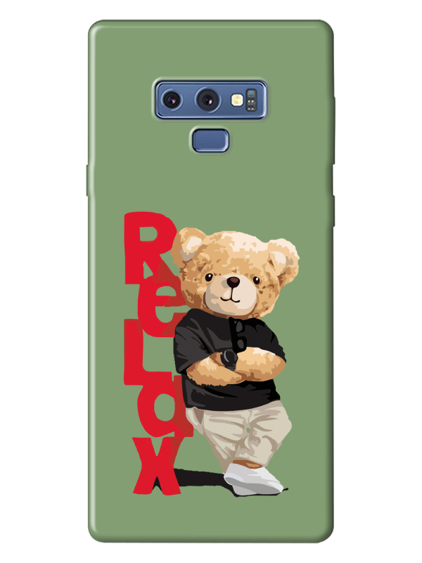 Samsung%20Note%209%20Teddy%20Bear%20Relax%20Yeşil%20Telefon%20Kılıfı