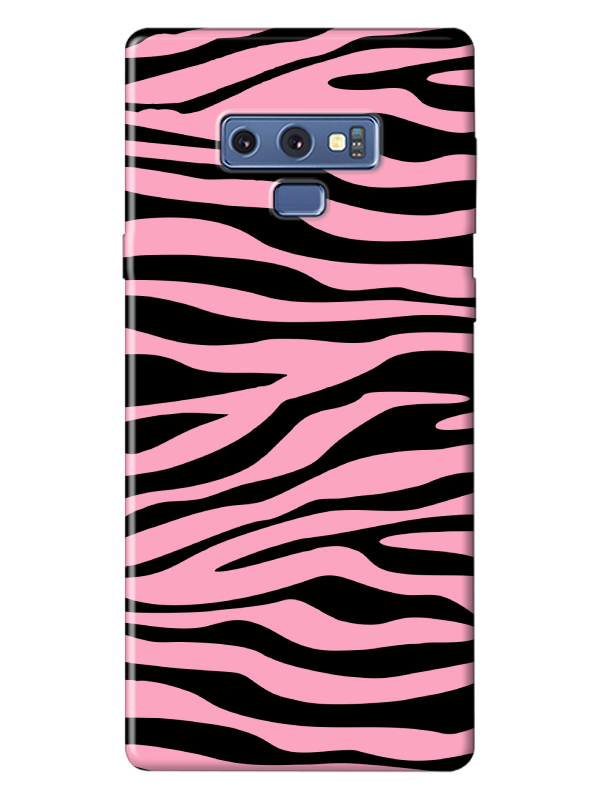 Samsung%20Note%209%20Zebra%20Desen%20Pembe%20Telefon%20Kılıfı