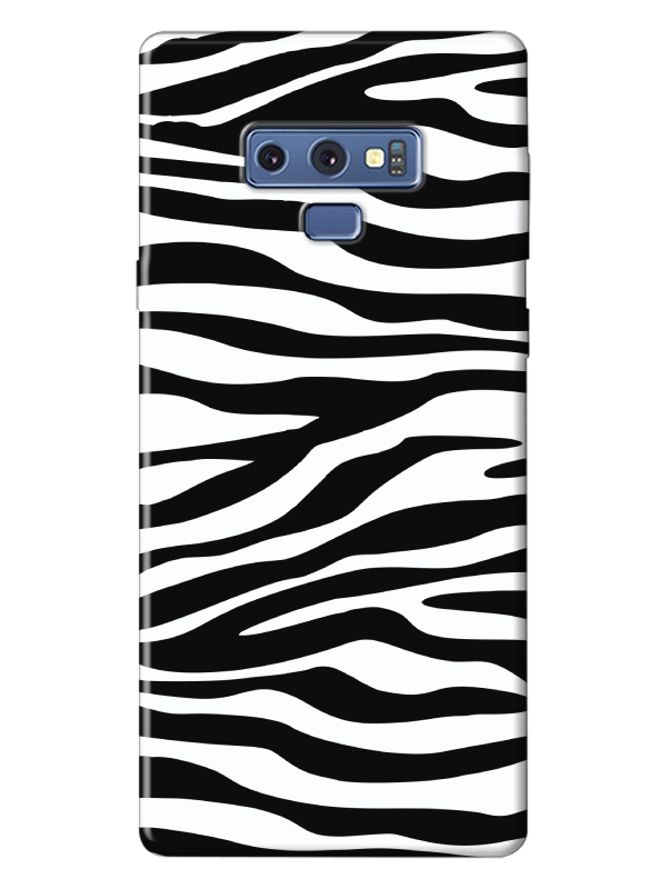 Samsung%20Note%209%20Zebra%20Desen%20Siyah%20Telefon%20Kılıfı