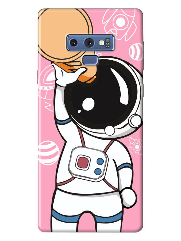 Samsung%20Note%209%20Astronot%20Pembe%20Telefon%20Kılıfı