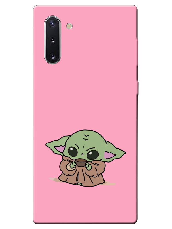 Samsung%20Note%2010%20Baby%20Yoda%20Pembe%20Telefon%20Kılıfı