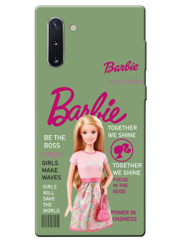 Samsung%20Note%2010%20Barbie%20Yeşil%20Telefon%20Kılıfı