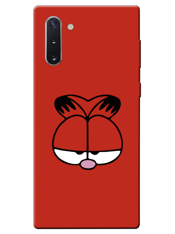 Samsung%20Note%2010%20Garfield%20Kırmızı%20Telefon%20Kılıfı