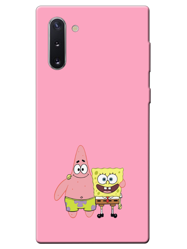 Samsung%20Note%2010%20Sünger%20Bob%20Ve%20Patrickstar%20Pembe%20Telefon%20Kılıfı