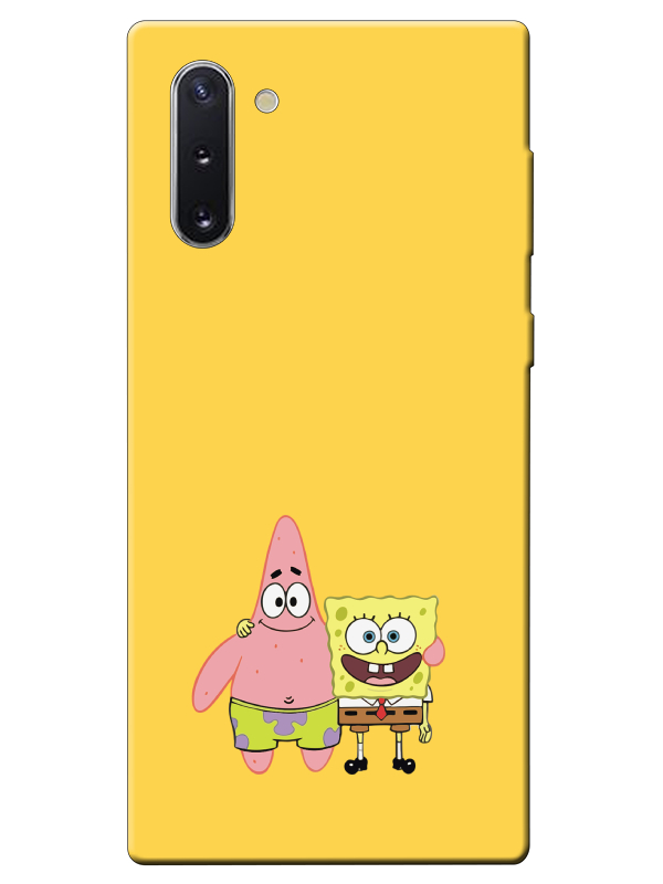 Samsung%20Note%2010%20Sünger%20Bob%20Ve%20Patrickstar%20Sarı%20Telefon%20Kılıfı