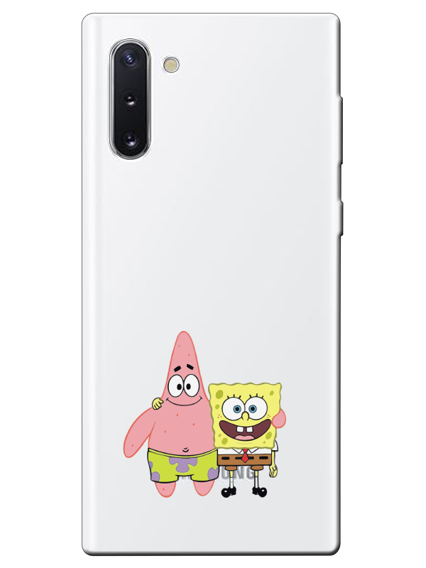 Samsung%20Note%2010%20Sünger%20Bob%20Ve%20Patrickstar%20Şeffaf%20Telefon%20Kılıfı