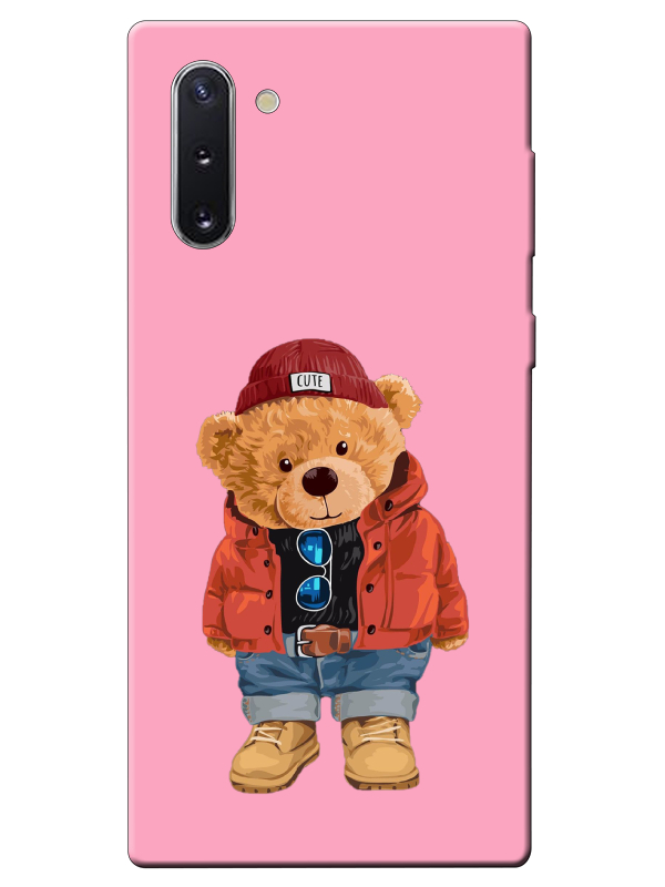 Samsung%20Note%2010%20Teddy%20Bear%20Pembe%20Telefon%20Kılıfı