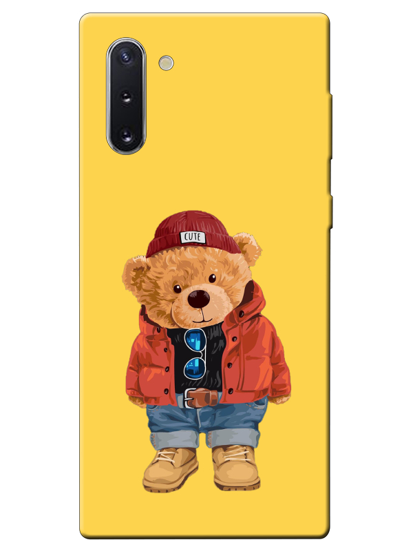 Samsung%20Note%2010%20Teddy%20Bear%20Sarı%20Telefon%20Kılıfı