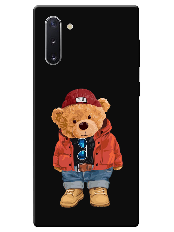 Samsung%20Note%2010%20Teddy%20Bear%20Siyah%20Telefon%20Kılıfı