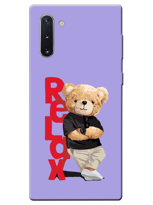 Samsung%20Note%2010%20Teddy%20Bear%20Relax%20Lila%20Telefon%20Kılıfı