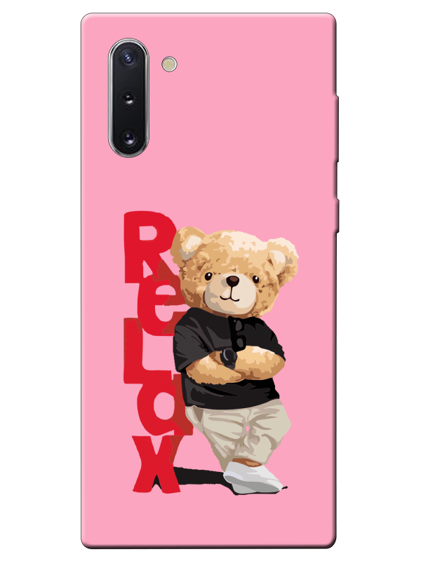 Samsung%20Note%2010%20Teddy%20Bear%20Relax%20Pembe%20Telefon%20Kılıfı