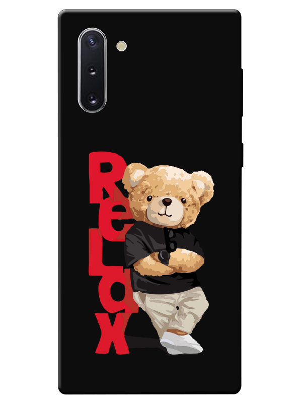 Samsung%20Note%2010%20Teddy%20Bear%20Relax%20Siyah%20Telefon%20Kılıfı