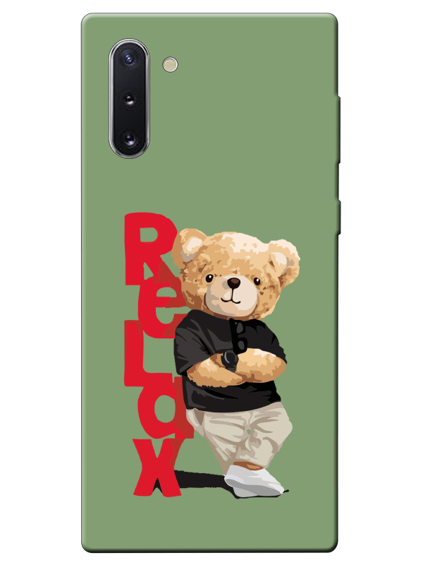 Samsung%20Note%2010%20Teddy%20Bear%20Relax%20Yeşil%20Telefon%20Kılıfı