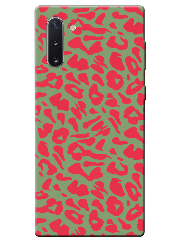 Samsung%20Note%2010%20Leopar%20Desenli%20Yeşil%20Telefon%20Kılıfı