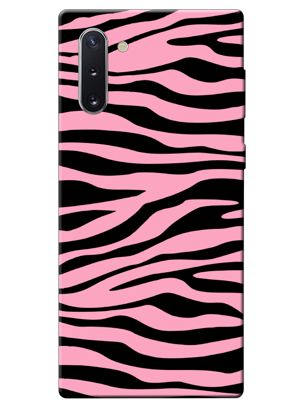 Samsung%20Note%2010%20Zebra%20Desen%20Pembe%20Telefon%20Kılıfı