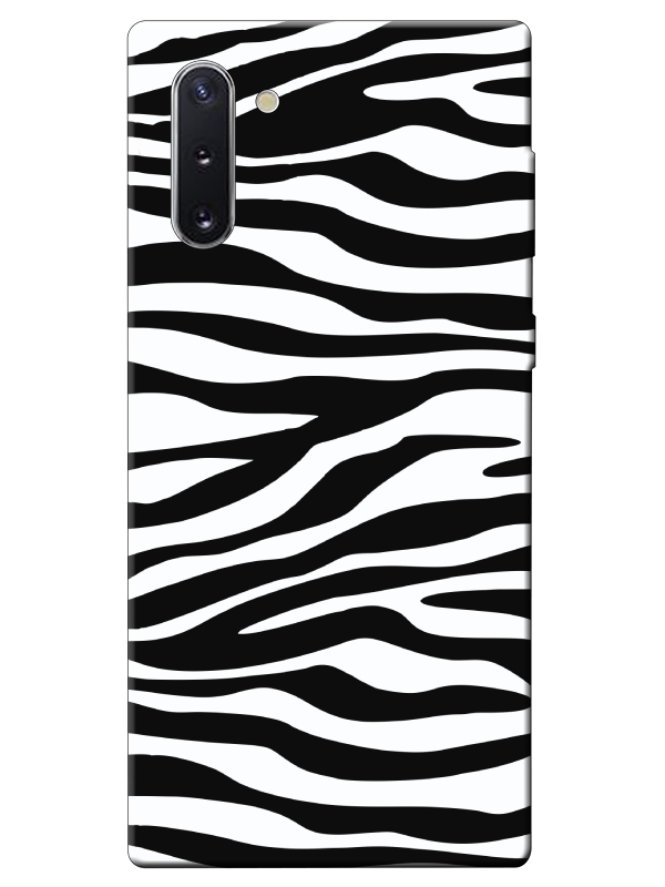 Samsung%20Note%2010%20Zebra%20Desen%20Siyah%20Telefon%20Kılıfı