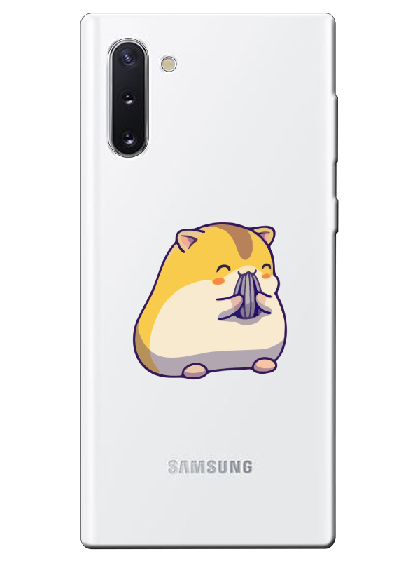 Samsung%20Note%2010%20Sevimli%20Hamster%20Şeffaf%20Telefon%20Kılıfı