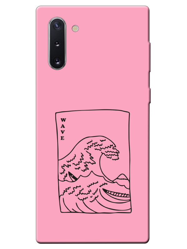 Samsung%20Note%2010%20Kanagawa%20Wave%20Pembe%20Telefon%20Kılıfı