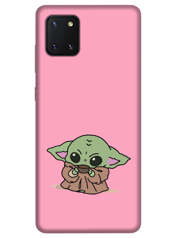 Samsung%20Note%2010%20Lite%20Baby%20Yoda%20Pembe%20Telefon%20Kılıfı