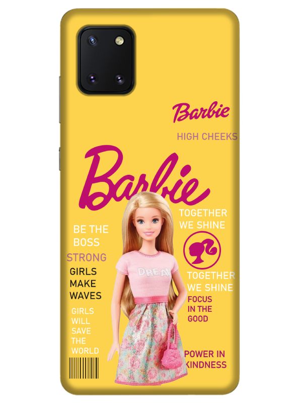 Samsung%20Note%2010%20Lite%20Barbie%20Sarı%20Telefon%20Kılıfı