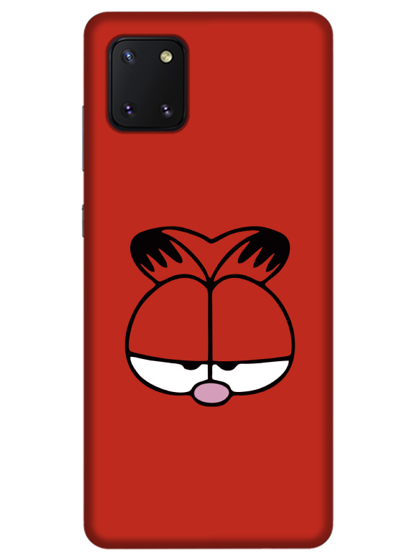 Samsung%20Note%2010%20Lite%20Garfield%20Kırmızı%20Telefon%20Kılıfı