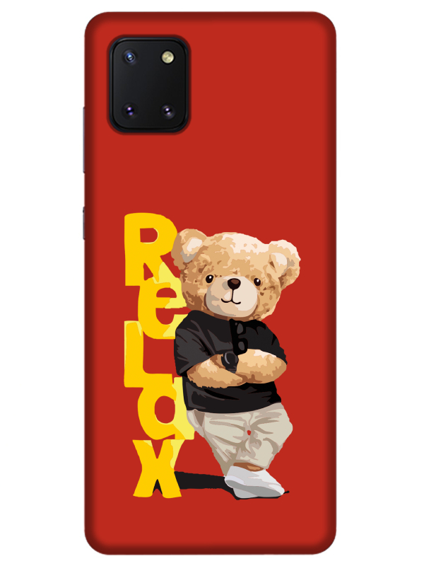 Samsung%20Note%2010%20Lite%20Teddy%20Bear%20Relax%20Kırmızı%20Telefon%20Kılıfı