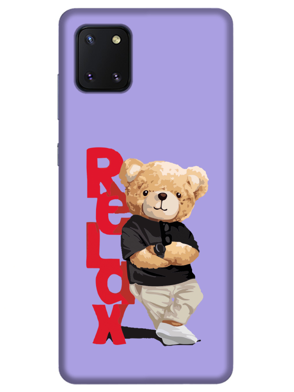 Samsung%20Note%2010%20Lite%20Teddy%20Bear%20Relax%20Lila%20Telefon%20Kılıfı