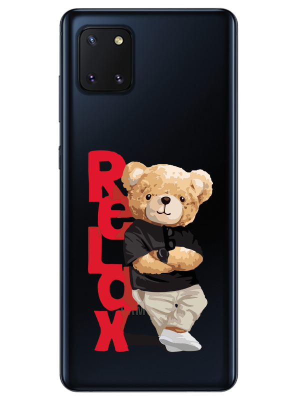 Samsung%20Note%2010%20Lite%20Teddy%20Bear%20Relax%20Şeffaf%20Telefon%20Kılıfı