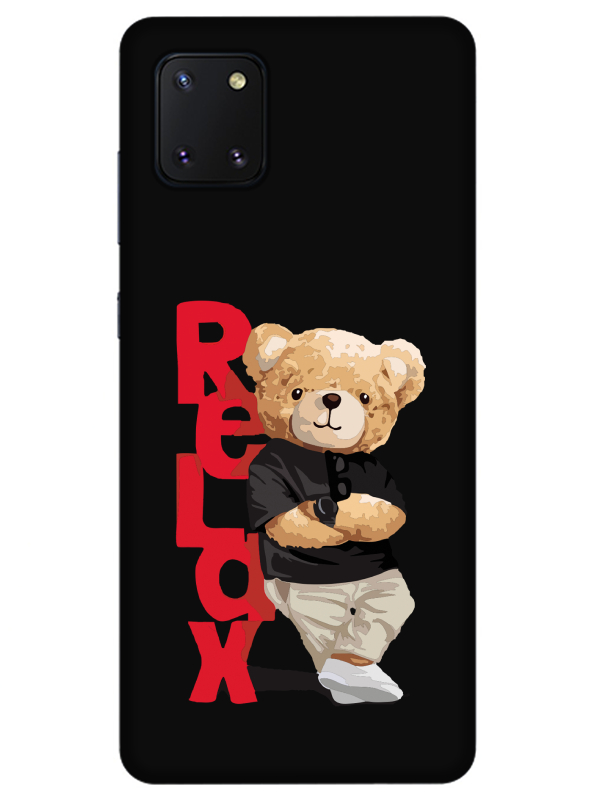 Samsung%20Note%2010%20Lite%20Teddy%20Bear%20Relax%20Siyah%20Telefon%20Kılıfı