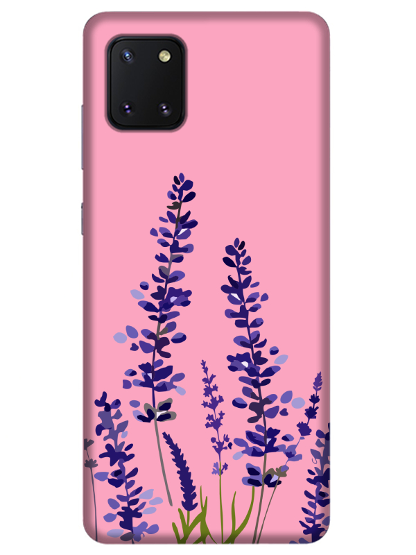 Samsung%20Note%2010%20Lite%20Lavanta%20Desenli%20Pembe%20Telefon%20Kılıfı